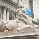 New York Public Library Lions Face Mask