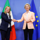 Meloni and Ursula von der Leyen