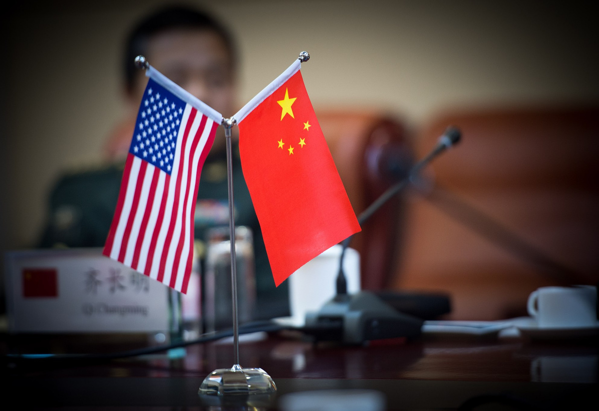 US Chinese Flags